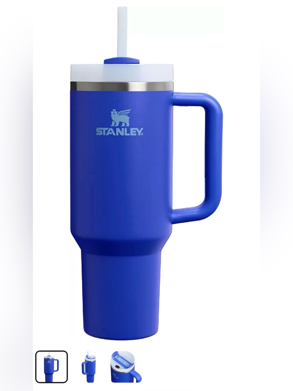 Stanley Blue Insulated tumbler 40oz Mug with Handle